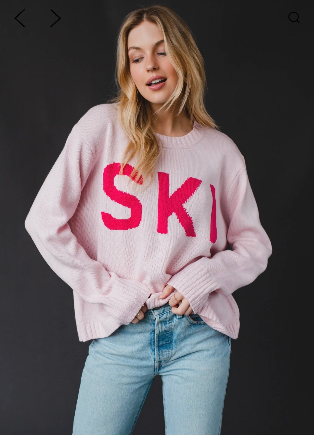 Pink Ski sweater