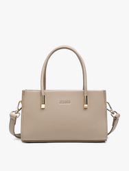 JN2453 Taupe Monaco Gold Accent Satchel/Crossbody