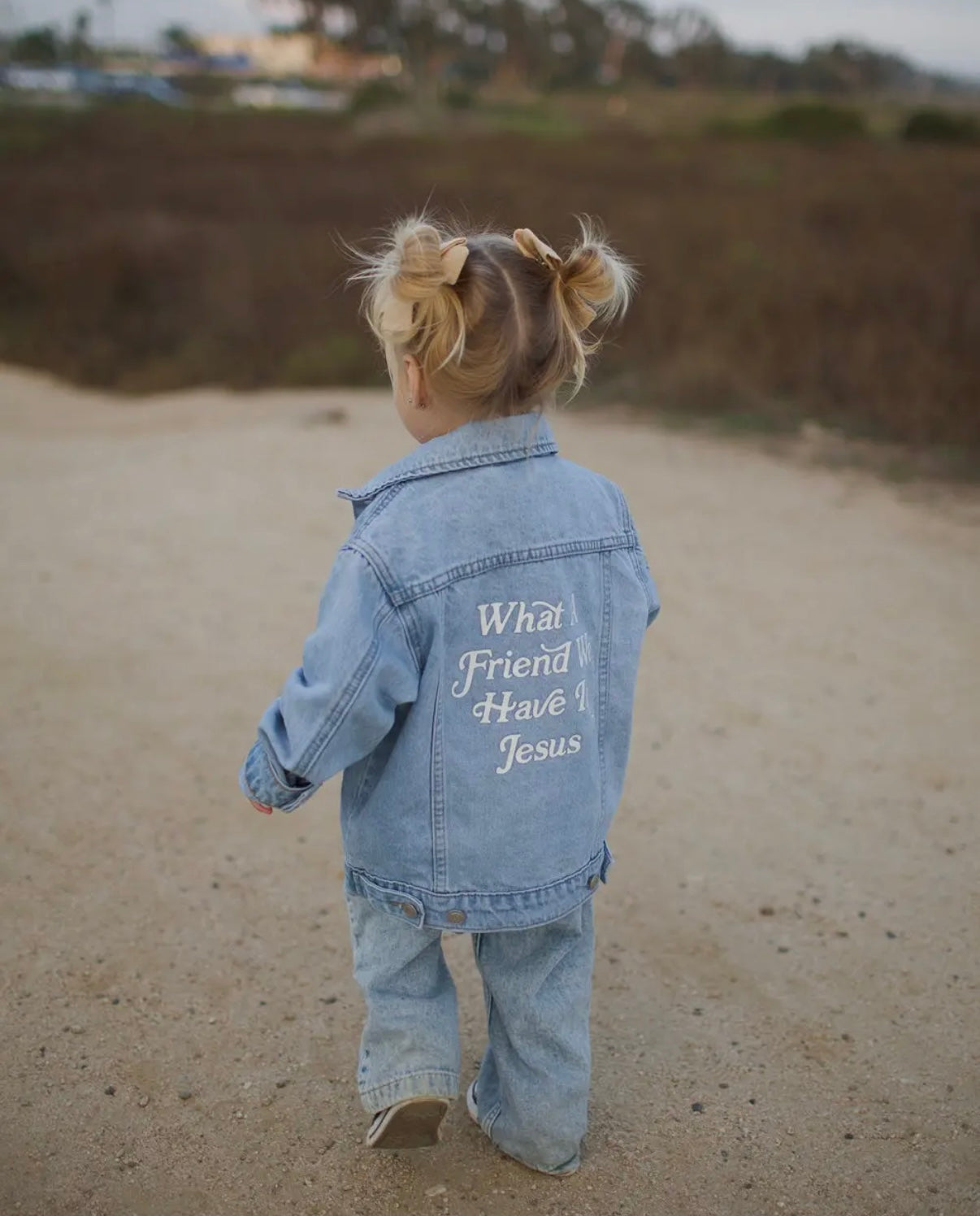 What a friend we have in Jesus kids Jean jacket