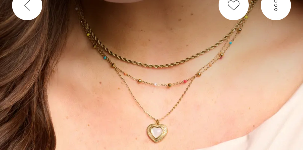 Phoebe Colorful Gold Ball Necklace