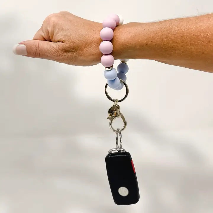 Hands Free Keychain Wristlet: Periwinkle