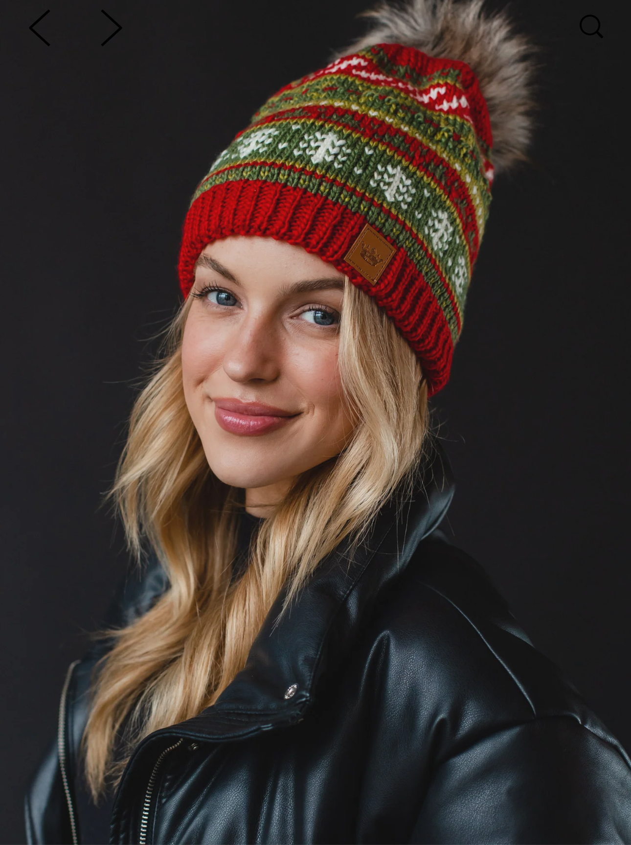 Red and Green Christmas Beanie