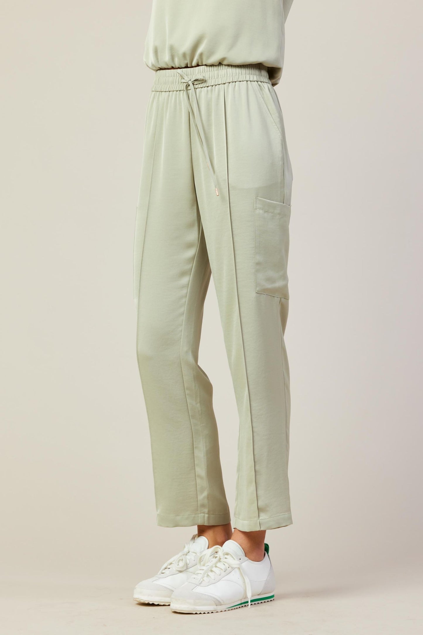 Sage Pintuck Jogger