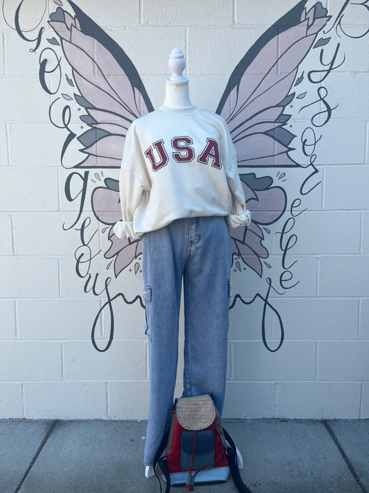 USA: Oversized Sweatshirt