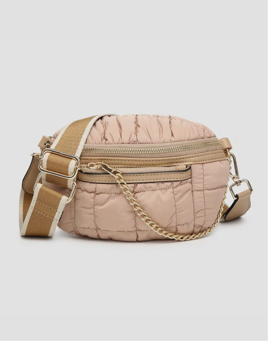 Mabel Quilted Nylon Belt Bag