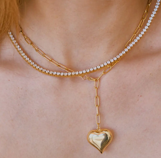 Sophie Gold Tennis Necklace