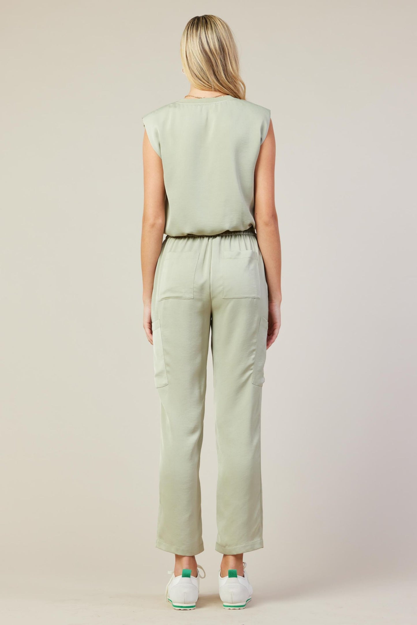Sage Pintuck Jogger