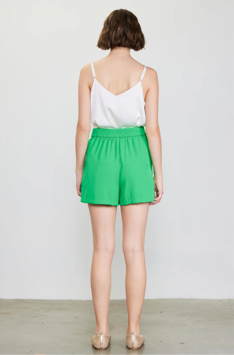 Fresh Green Tailored Shorts