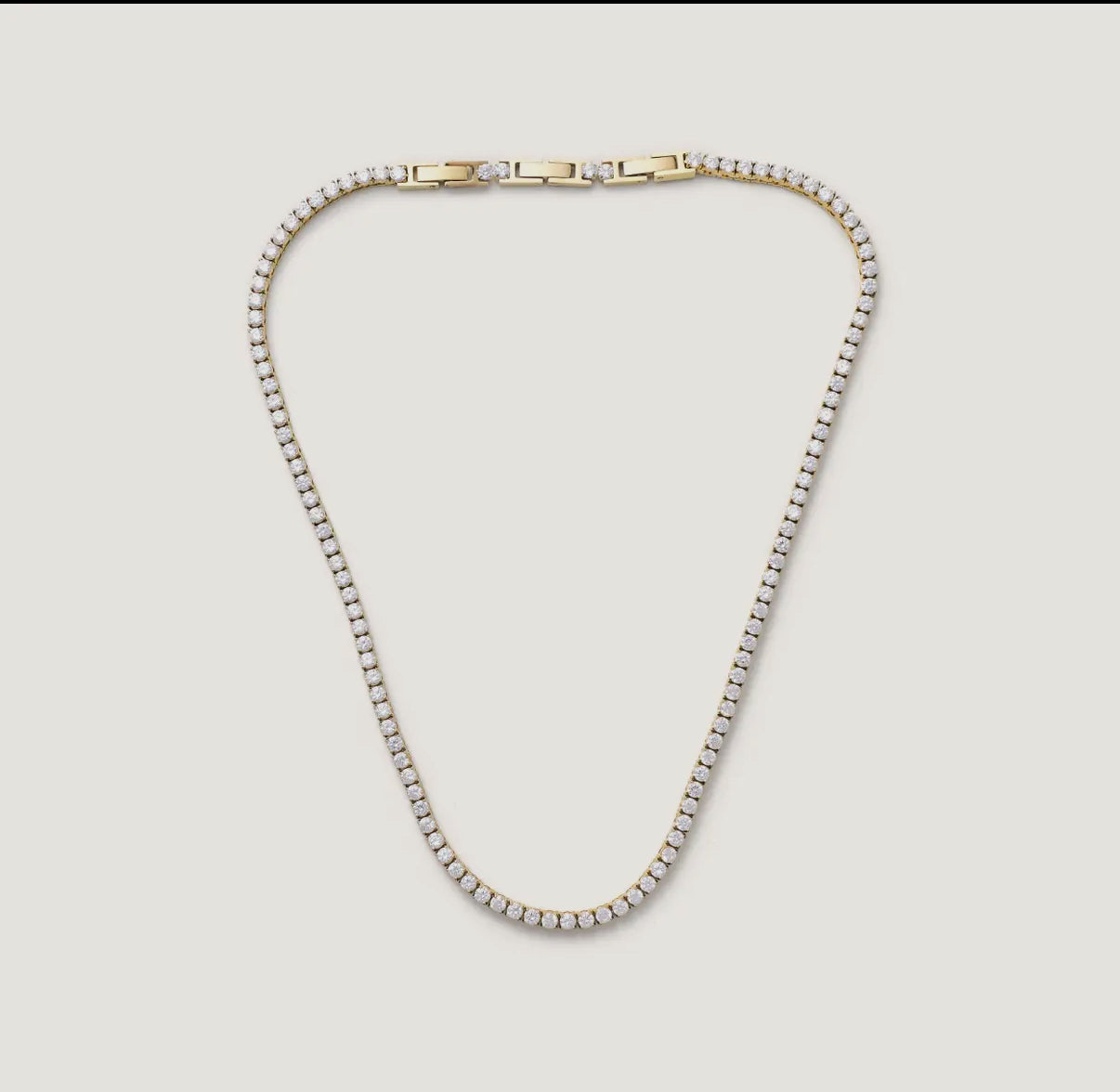 Sophie Gold Tennis Necklace