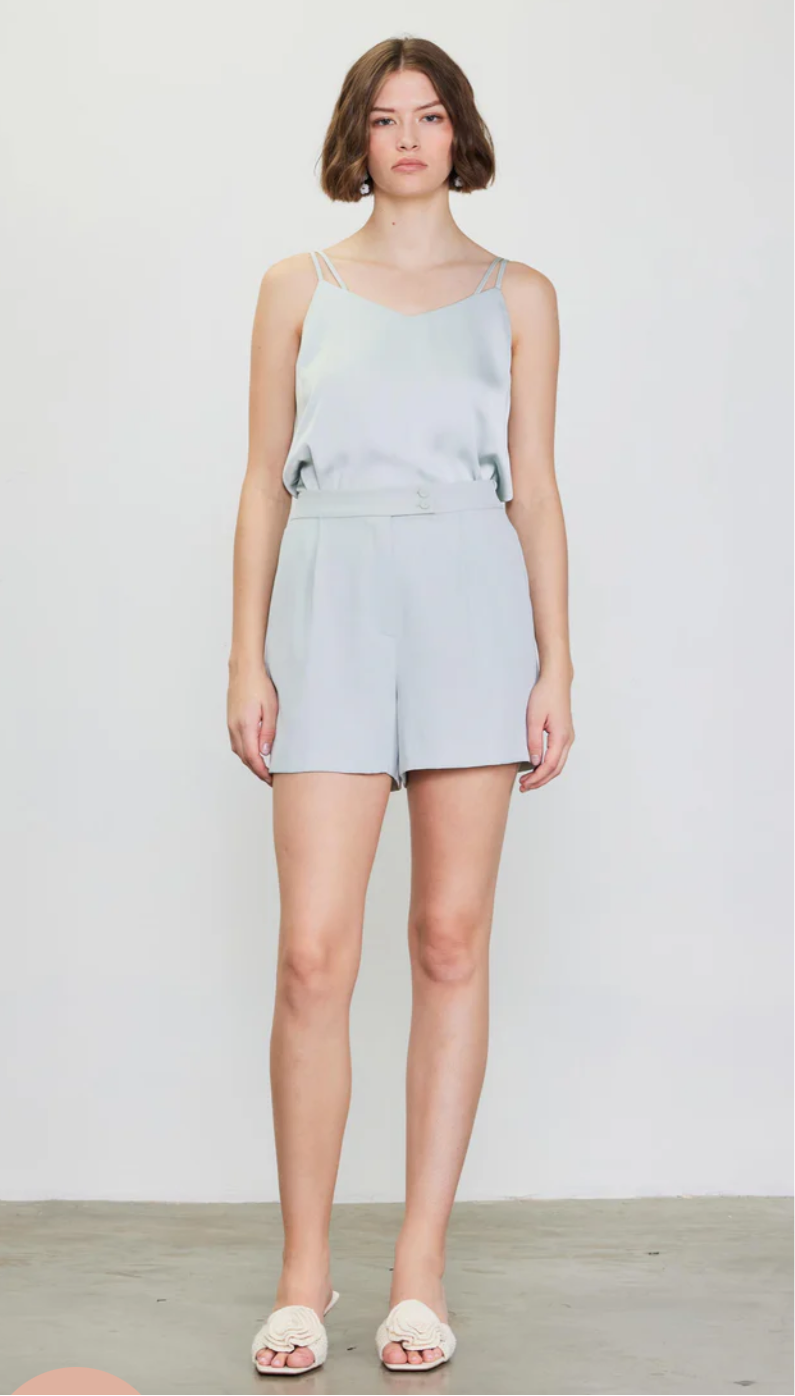 Dove Grey Tailored Shorts