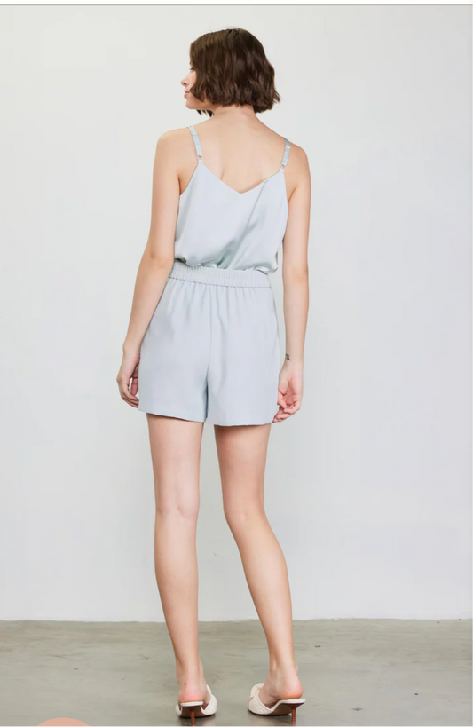Dove Grey Tailored Shorts