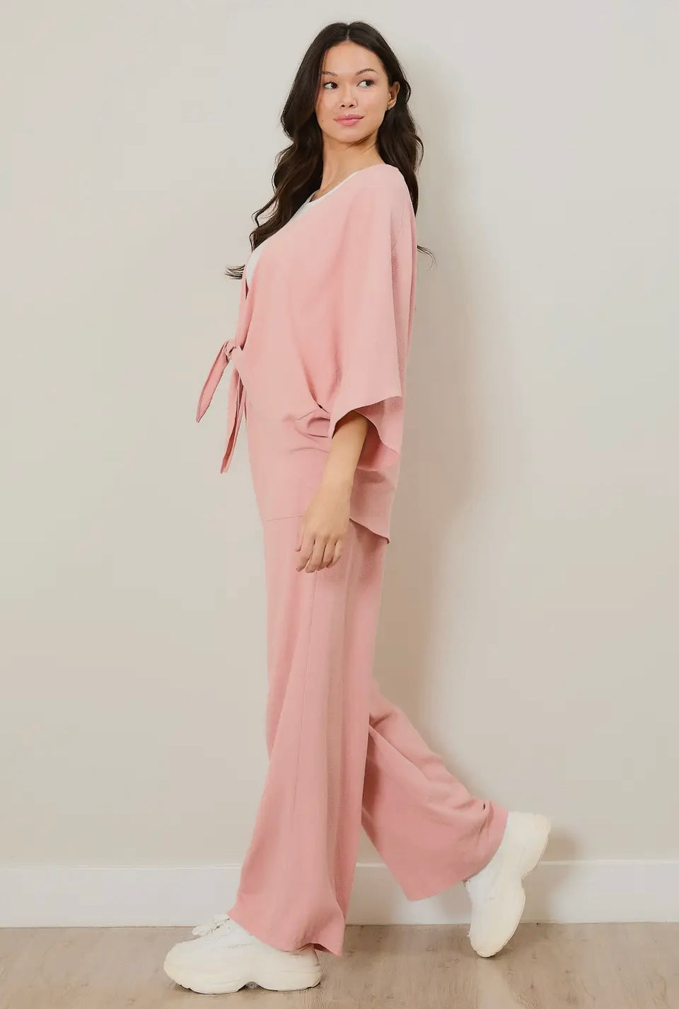 Linen Kimono Tie Top