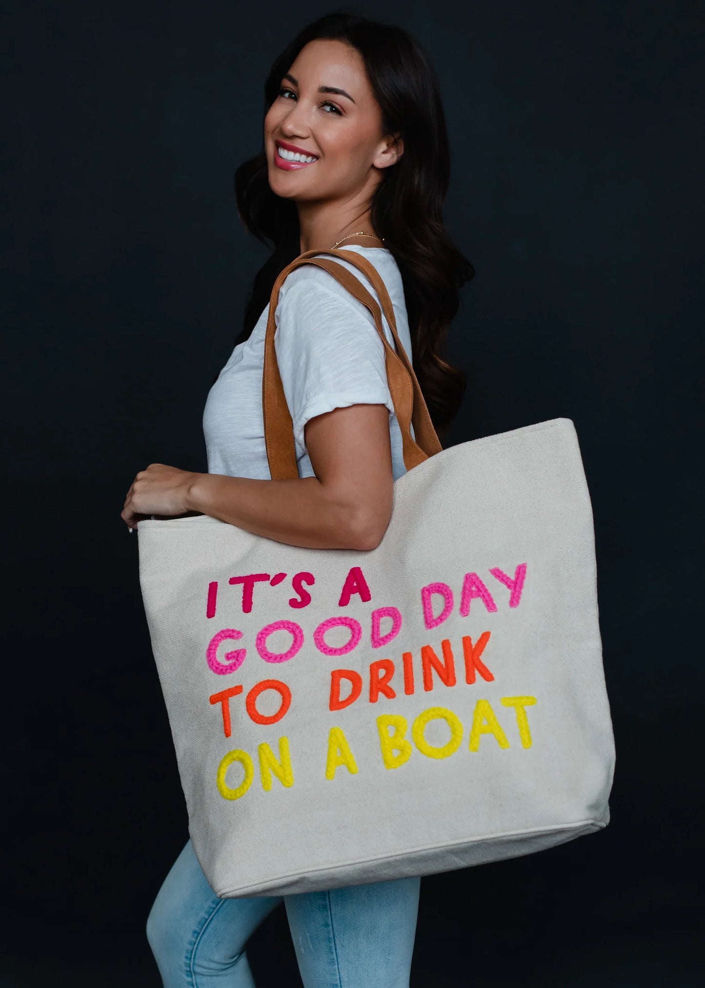 "It's a good day to drink  on a boat" Tote Bag